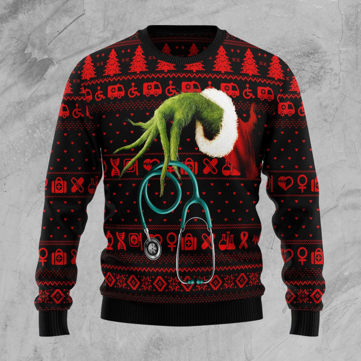For Nurse How Grinch Stole The Christmas For Unisex Ugly Christmas Sweater