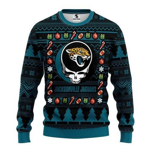 Jacksonville Jaguars Grateful Dead For Unisex Ugly Christmas Sweater