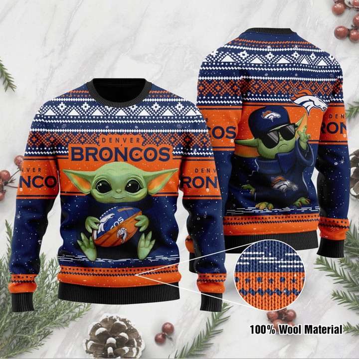 Denver Broncos Sweater Ugly Christmas Sweater