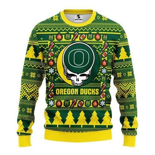 Oregon Ducks Grateful Dead Ugly Christmas Sweater