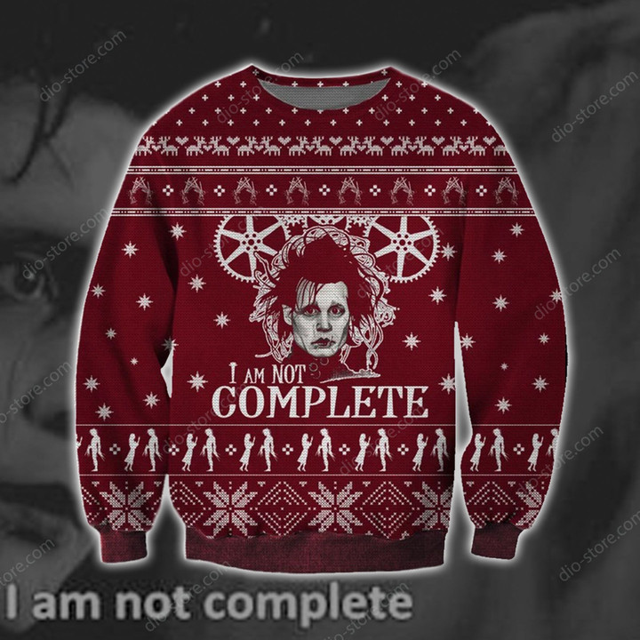 I Am Not Complete Knitting Pattern For Unisex Ugly Christmas Sweater