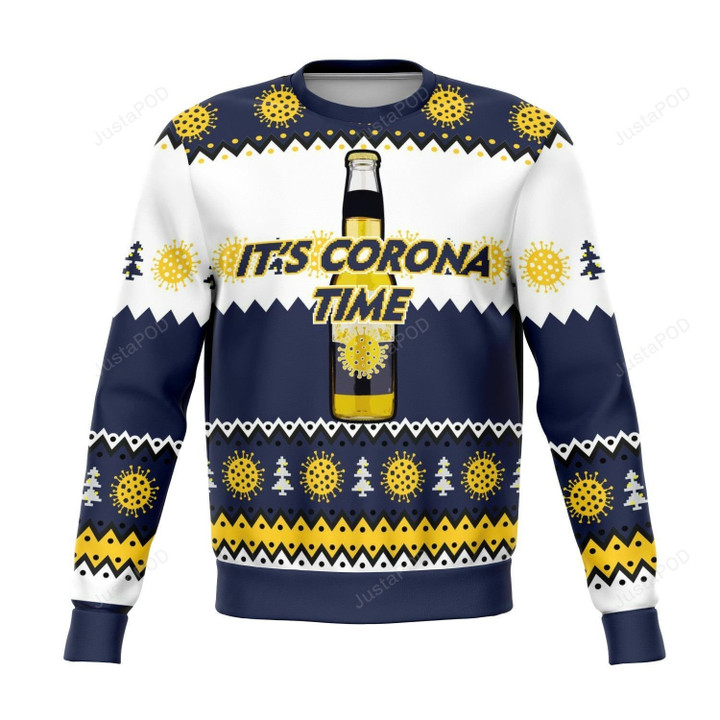 It'S Corona Time Ugly Christmas Sweater
