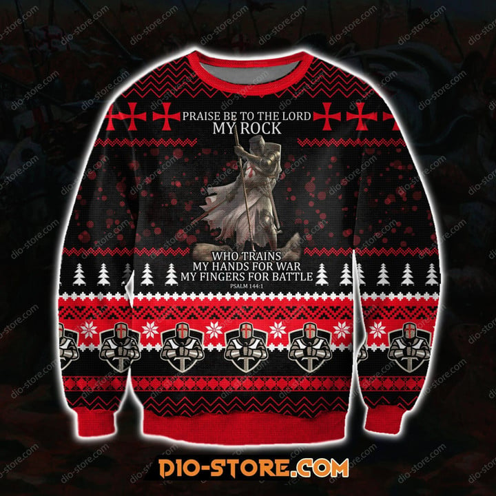 Knight Templar My Rock For Unisex Ugly Christmas Sweater