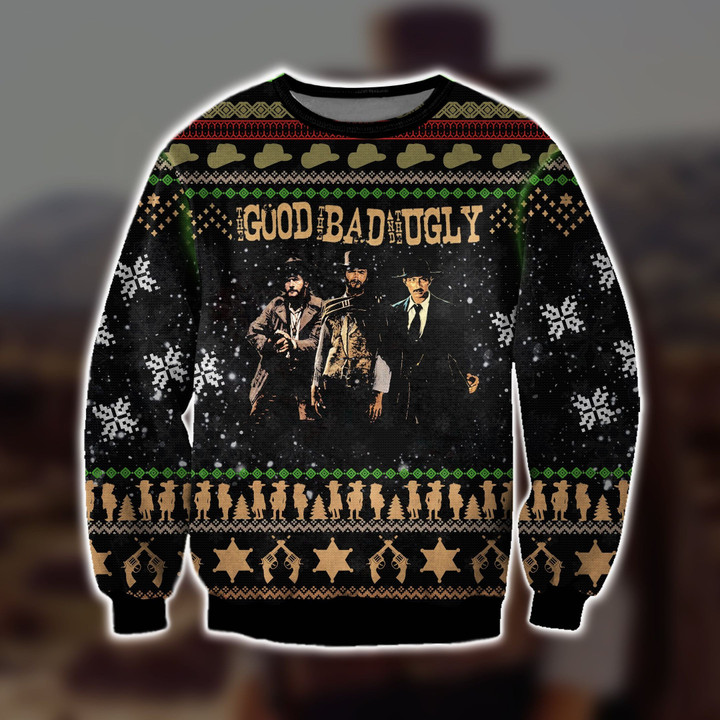 The Good The Bad And The Ugly Knitting Pattern For Unisex Ugly Christmas Sweater