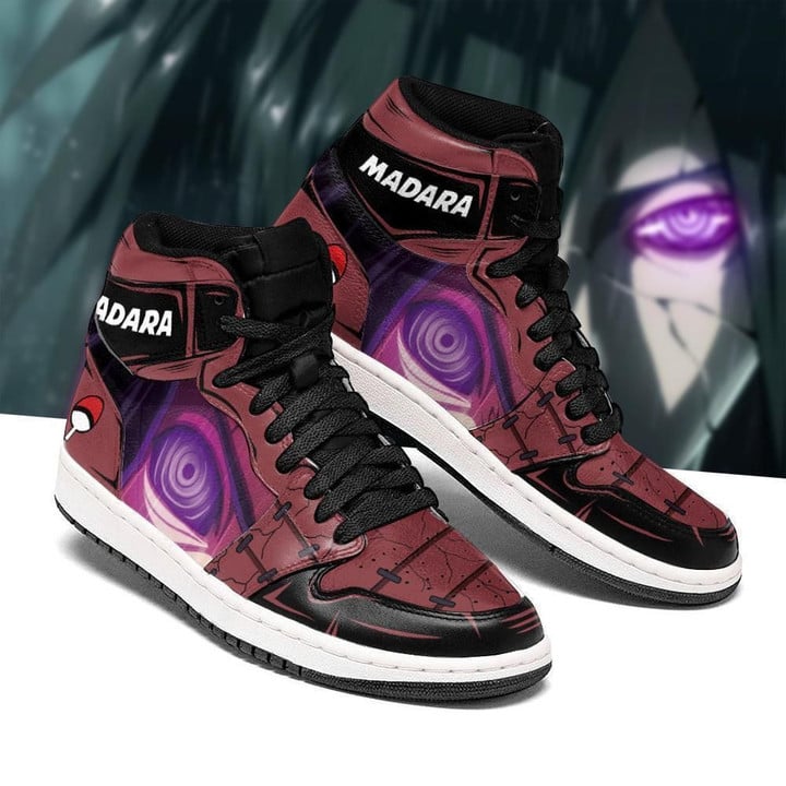 Madara Rinnegan Eye Naruto Anime Air Jordan 2021 Shoes Sport Sneakers