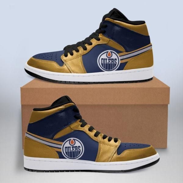 Nhl Edmonton Oilers Air Jordan 2021 Shoes Sport Sneakers