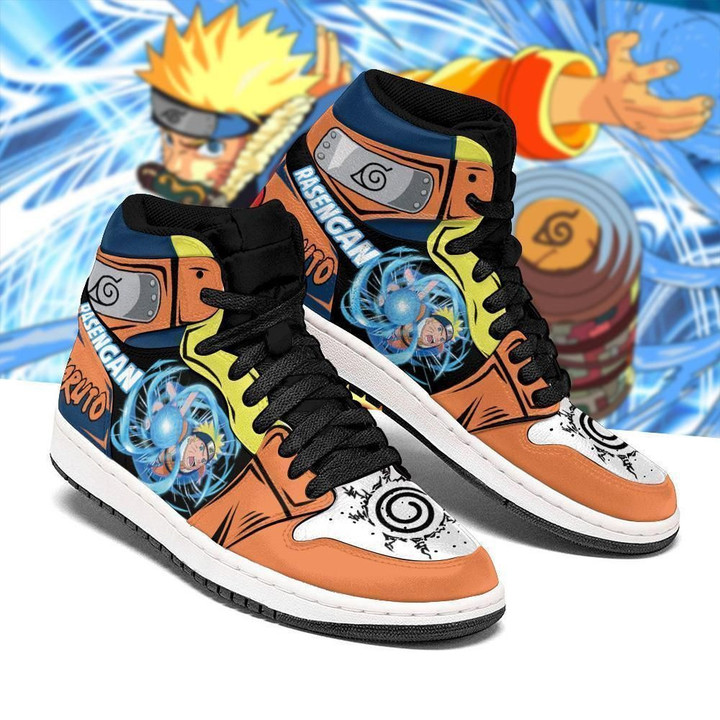 Naruto Rasengan Skill Costume Anime Sneakers Air Jordan Shoes Sport