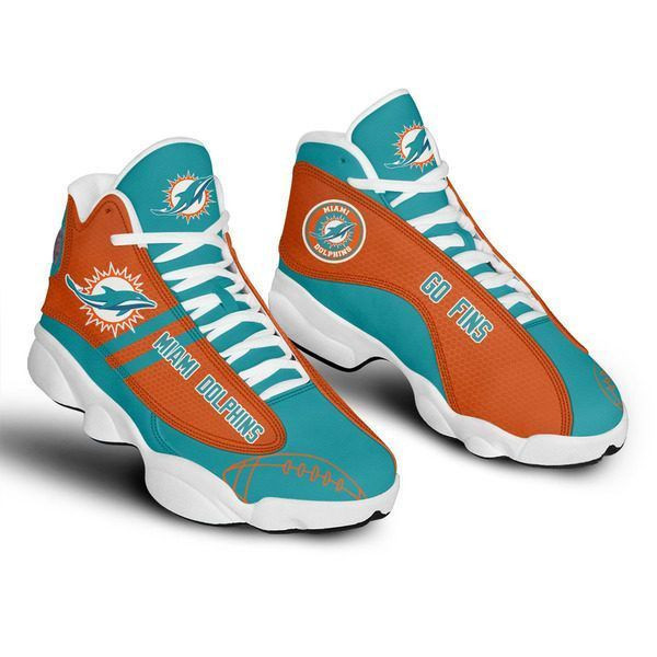 Miami Dolphins Nfl Football Sneaker Shoes