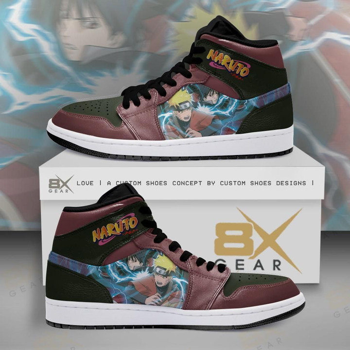 Naruto Sasuke Teengae Anime Air Jordan Shoes Sport