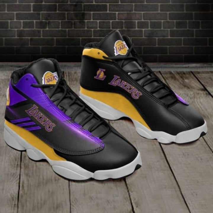 Los Angeles Lakers Football Nba 10 Sneaker Shoes