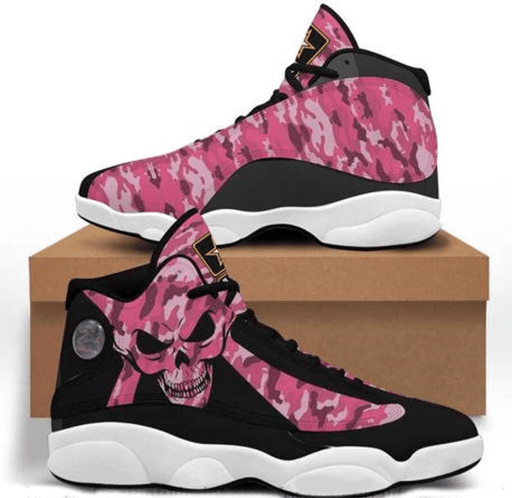 Skull Pink Us Army Camo Sneaker Shoes
