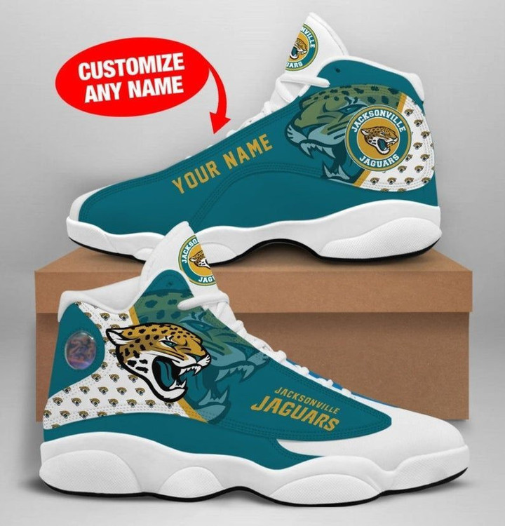 Personalized Jacksonville Jaguars Nfl Football Team Sneaker Shoes