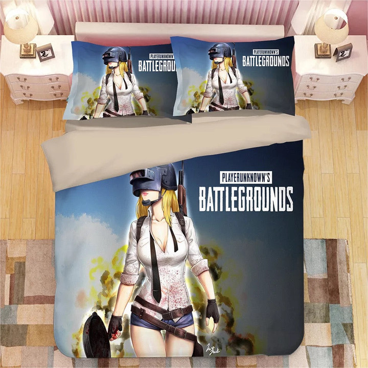 Game PUBG Playerunknown's Battlegrounds #6 Duvet Cover Quilt Cover Pillowcase Bedding Set Bed Linen Home Decor