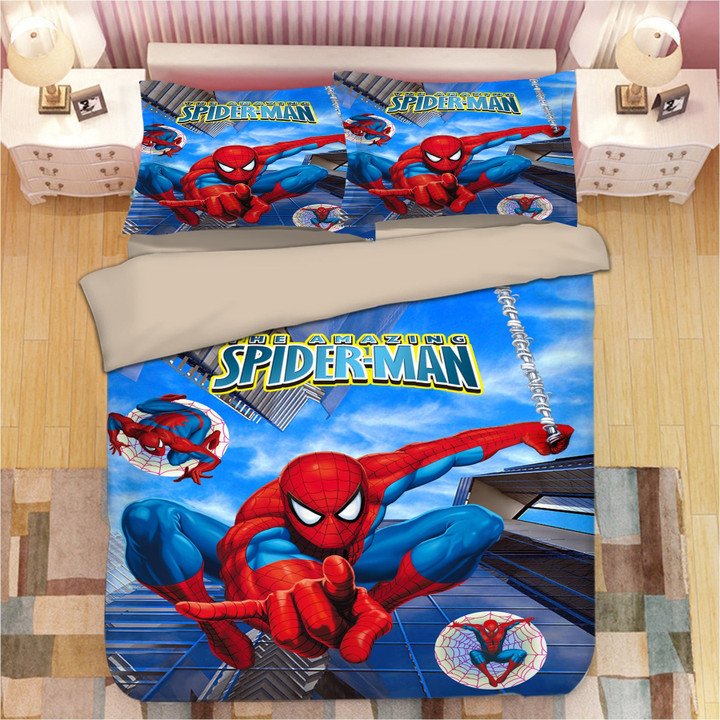 Avengers Spiderman #5 Duvet Cover Quilt Cover Pillowcase Bedding Set Bed Linen Home Decor