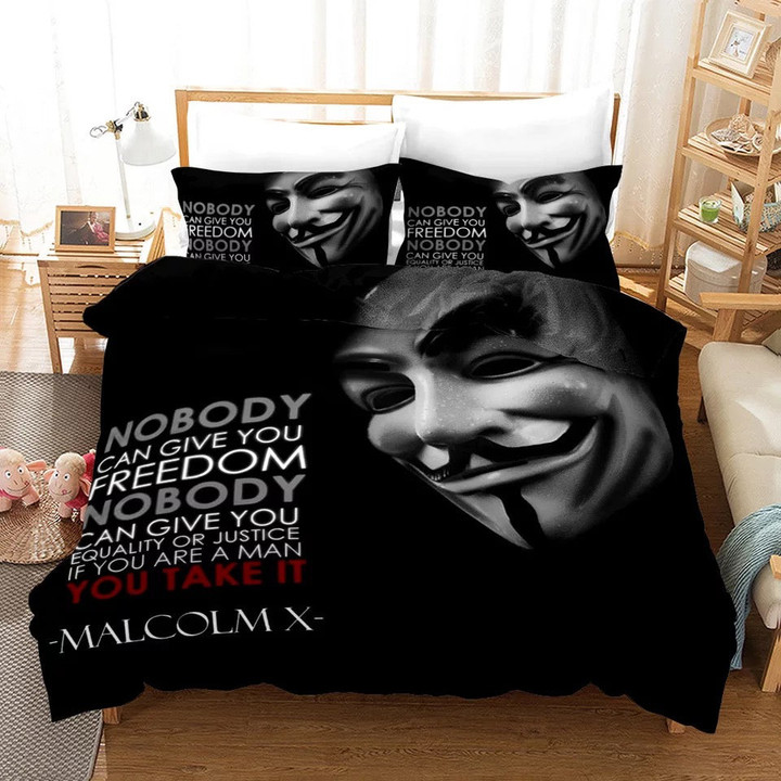 V for Vendetta #1 Duvet Cover Quilt Cover Pillowcase Bedding Set Bed Linen Home Bedroom Decor