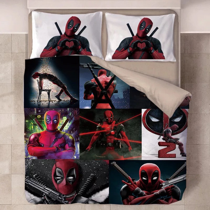 Deadpool X-Men #17 Duvet Cover Quilt Cover Pillowcase Bedding Set Bed Linen Home Decor