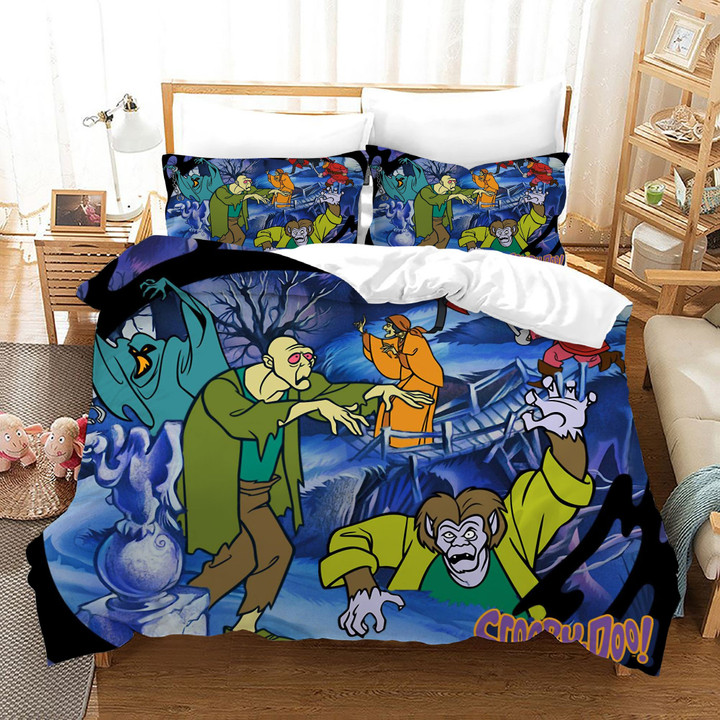 Scooby Doo #12 Duvet Cover Quilt Cover Pillowcase Bedding Set Bed Linen Home Bedroom Decor