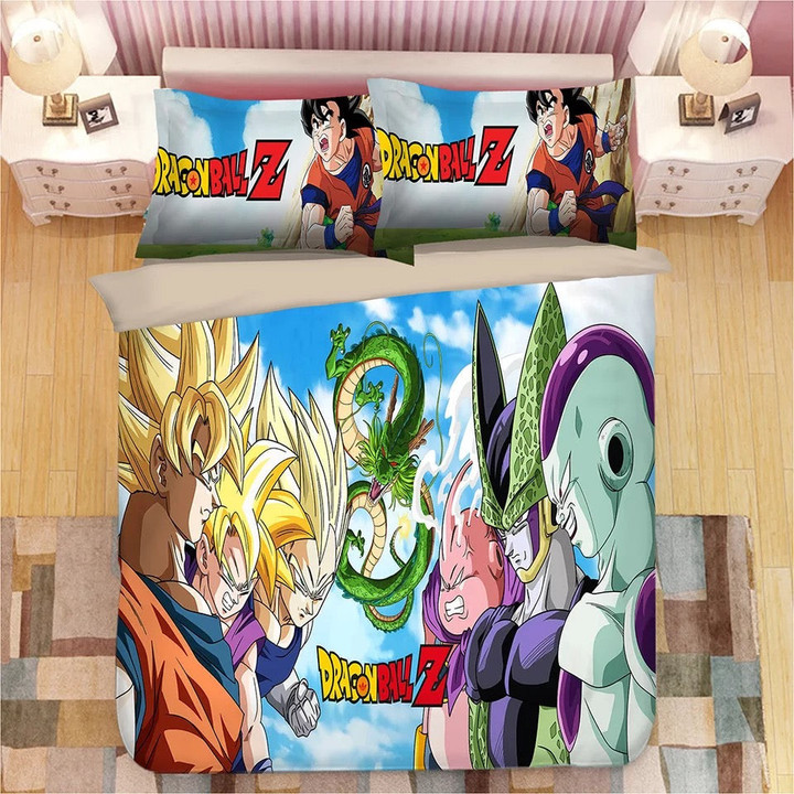 Dragon Ball Z Son Goku #18 Duvet Cover Quilt Cover Pillowcase Bedding Set Bed Linen Home Bedroom Decor
