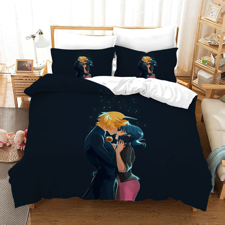 Ladybugs Cat Noir#17 Duvet Cover Quilt Cover Pillowcase Bedding Set Bed Linen Home Bedroom Decor