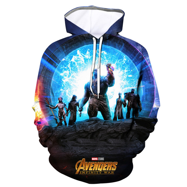Pemagear Advanced Tech Costumes Avengers End Game Thanos 3D All Over Print Hoodie, Zip-Up Hoodie
