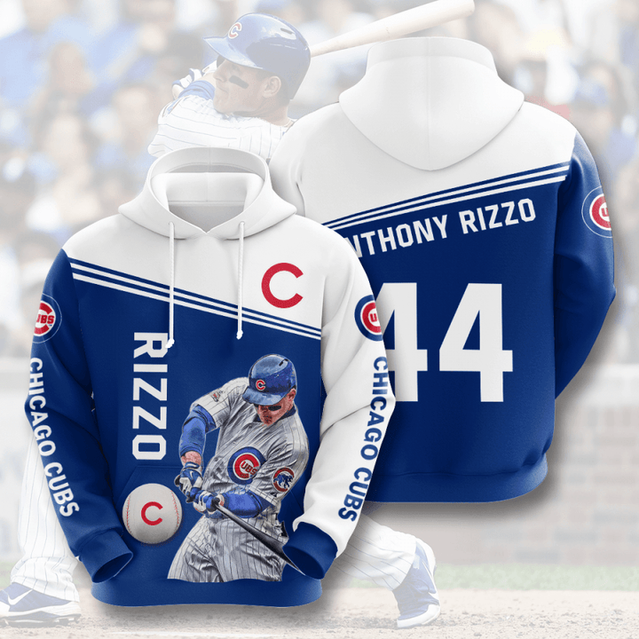 Pemagear Anthony Rizzo Chicago Cubs 3D All Over Print Hoodie, Zip-Up Hoodie