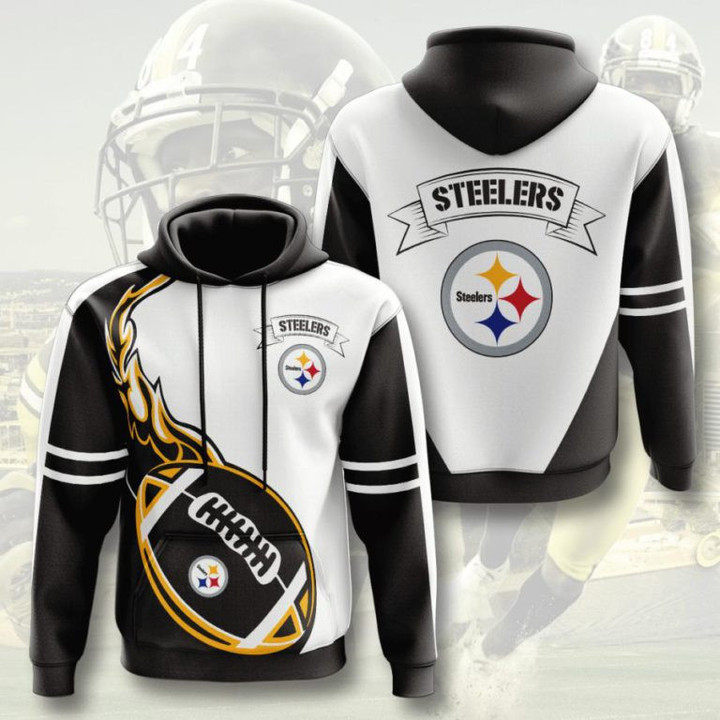 Pemagear Pittsburgh Steelers 3D All Over Print Hoodie, Zip-Up Hoodie