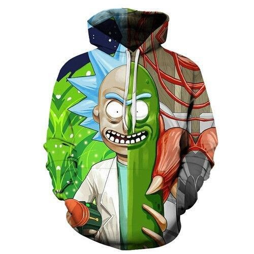 Pemagear Rick And Morty 3D All Over Print Hoodie, Zip-Up Hoodie