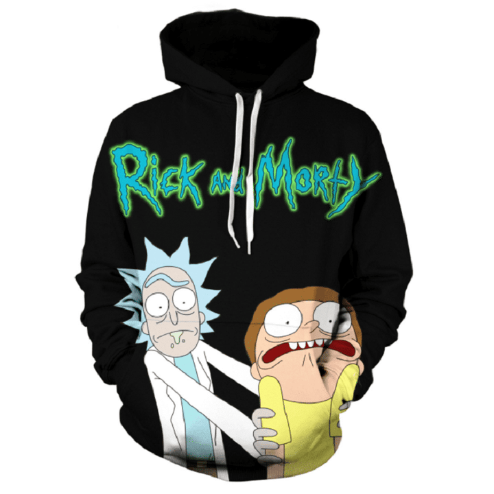 Pemagear Rick and Morty 3D All Over Print Hoodie, Zip-Up Hoodie