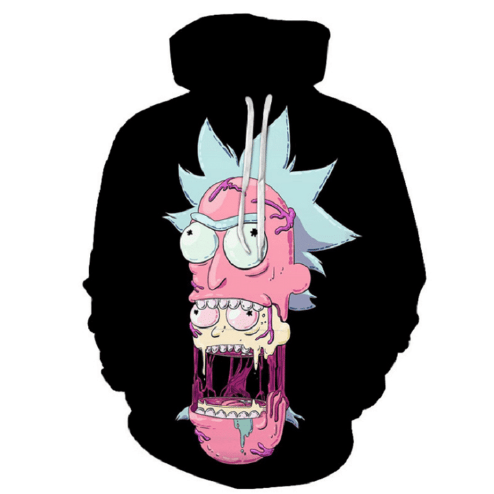 Pemagear Rick and Morty 3D All Over Print Hoodie, Zip-Up Hoodie