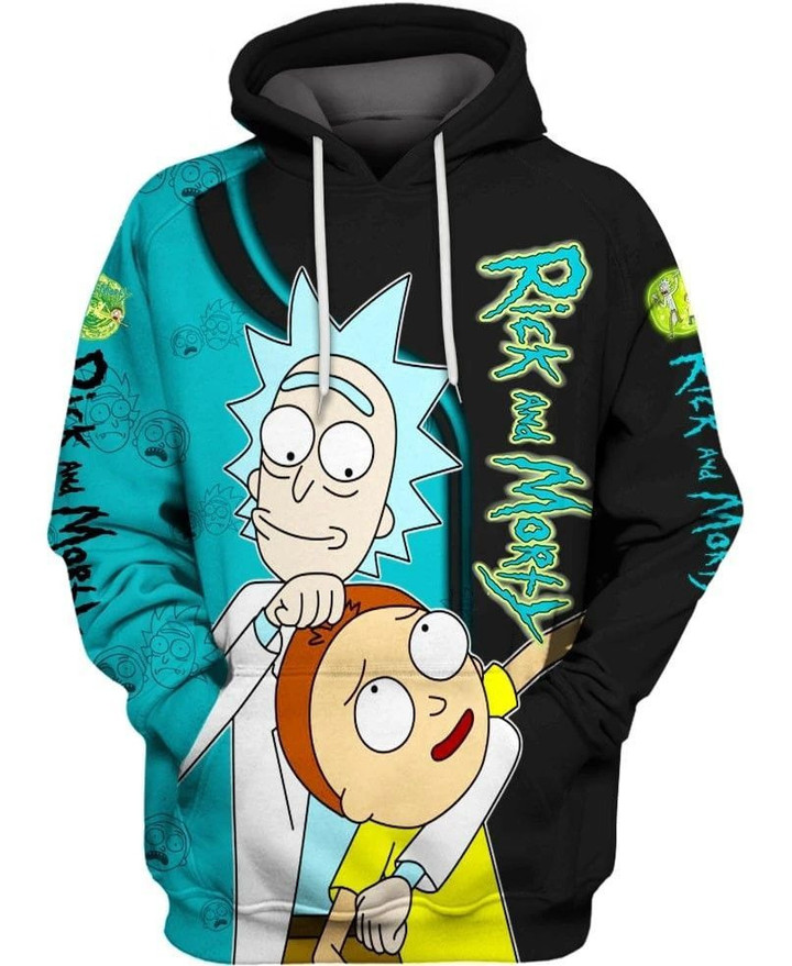 Pemagear Rick And Morty 3D All Over Print Hoodie, Zip-Up Hoodie