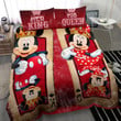 Her King And His Queen Disney Mickey Mouse Minnie Mouse 2 Duvet Quilt Bedding Set 6