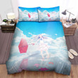 Anohana: The Flower We Saw That Day Meiko With The Umbrella And Clouds Bed Sheets Spread Comforter Duvet Cover Bedding Sets