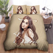 Ariana Grande Portrait Art Bed Sheets Spread Comforter Duvet Cover Bedding Sets