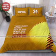 Back To God Softball Custom Duvet Cover Bedding Set With Your Name And Number