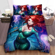 Aquaman's Queen Mera And Jellyfish Digital Art Bed Sheets Spread Comforter Duvet Cover Bedding Sets