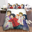 Anohana: The Flower We Saw That Day Anime Characters Bed Sheets Spread Comforter Duvet Cover Bedding Sets