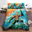 Aquaman The Underrated Hero Comic Art Bed Sheets Spread Comforter Duvet Cover Bedding Sets