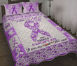 Alzheimer A Girl Who Kicked Cancer's Ass Cotton Bed Sheets Spread Comforter Duvet Cover Bedding Sets