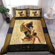 Ancient Egyptian Anubis Cotton Bed Sheets Spread Comforter Duvet Cover Bedding Sets