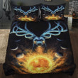 Animal Deer On The Sun Cotton Bed Sheets Spread Comforter Duvet Cover Bedding Sets