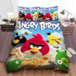Angry Birds, Bomb Chuck Red Attack Bed Sheets Spread Comforter Duvet Cover Bedding Sets