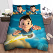 Atom Flying Over The Sky Bed Sheets Spread Comforter Duvet Cover Bedding Sets