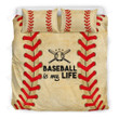 Baseball Is My Life Cotton Bed Sheets Spread Comforter Duvet Cover Bedding Sets