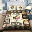 Beagle Live Love Woof Bedding Set Bed Sheets Spread Comforter Duvet Cover Bedding Sets