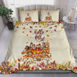 Beagle Dogs In the Autumn Hello Fall Bed Sheets Spread Comforter Duvet Cover Bedding Sets