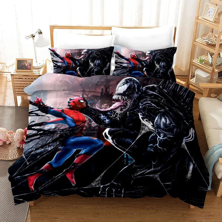 Venom Spiderman 3 Duvet Quilt Bedding Set