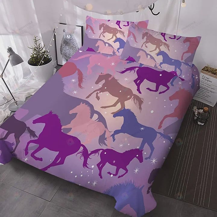 Amazing Horses Bedding Set Bed Sheets Spread Comforter Duvet Cover Bedding Sets