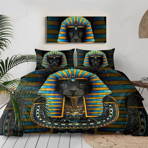Ancient Egpyt Pharaoh By Brizbazaar Cotton Bed Sheets Spread Comforter Duvet Cover Bedding Sets