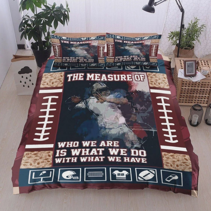 American Football Who We Are Is What We Do Cotton Bed Sheets Spread Comforter Duvet Cover Bedding Sets