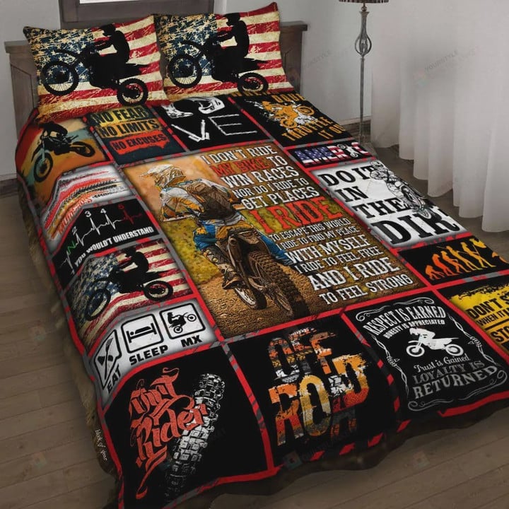 American Motocross Bed Sheets Spread Comforter Duvet Cover Bedding Sets
